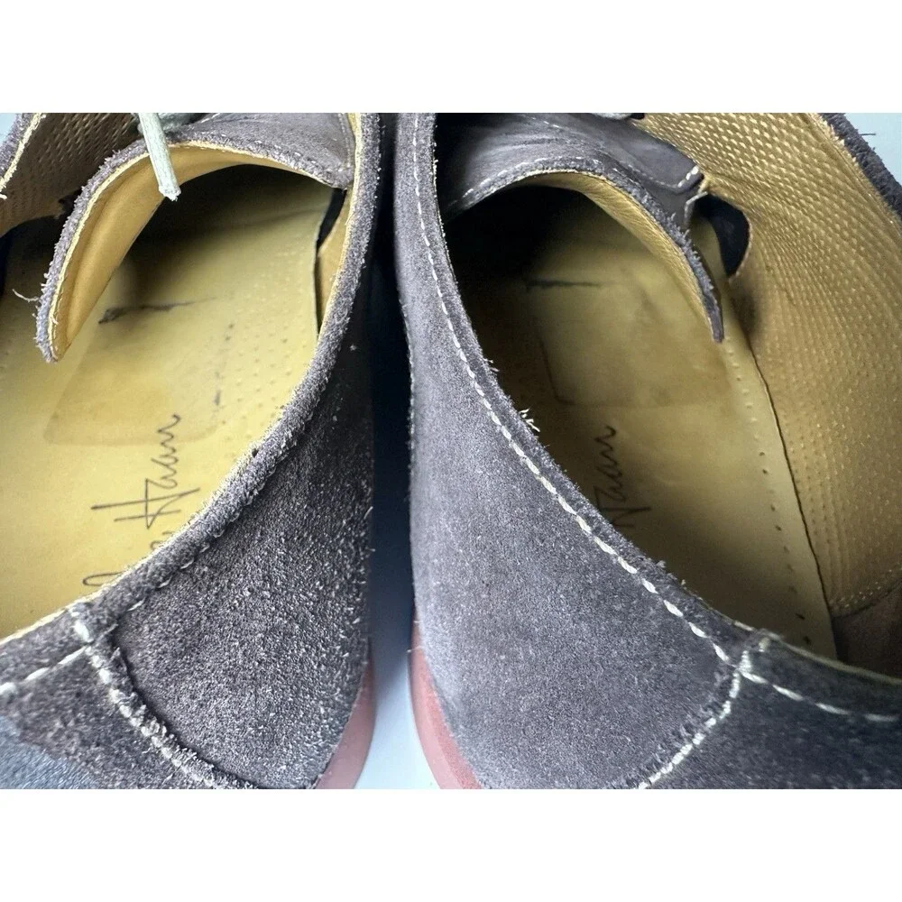 Cole Haan Men's‎ Size 10.5M Brown Leather Suede Lace-Up Derby Oxford Shoes